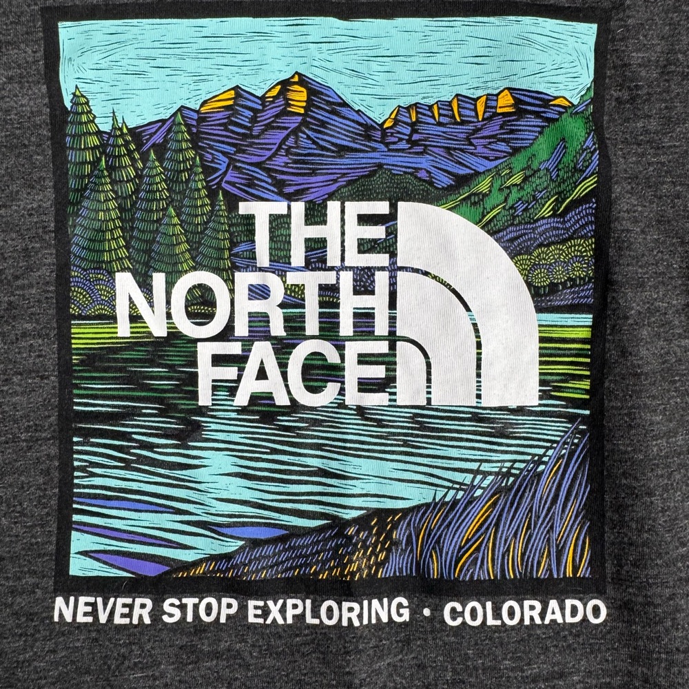 The North Face Never Stop Exploring Colorado Short Sleeve Tee Gray Men’s XXL - Picture 2 of 5